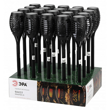 Светильник садовый на солнечной батарее Факел 49,5см ЭРА Б0044241