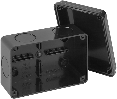Коробка расп. ОП 120х80х50мм IP65 без вводов Рувинил черный
