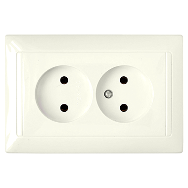 Розетка 2 СП 16А Bylectrica Стиль бежевый