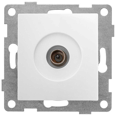 Розетка 1 СП TV оконечная механизм Gusi Electric Bravo белый