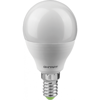 Лампа светодиодная Е14  7Вт 6500К 90-240В шарик Онлайт PRO 90 420