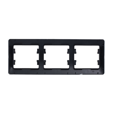 Рамка 3-постовая гориз. SE Glossa антрацит