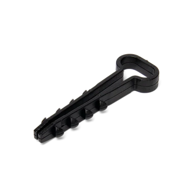 Дюбель-хомут  6-12 мм для плоского кабеля чёрный (100шт/упак) Fortisflex