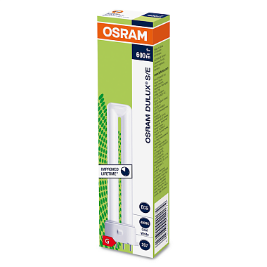 Лампа люм. 2G7  9Вт 4000К компактная Dulux S/E Osram