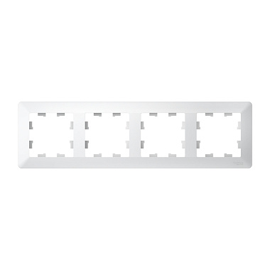 Рамка 4-постовая SE AtlasDesign Air лотос/дымчатый белый