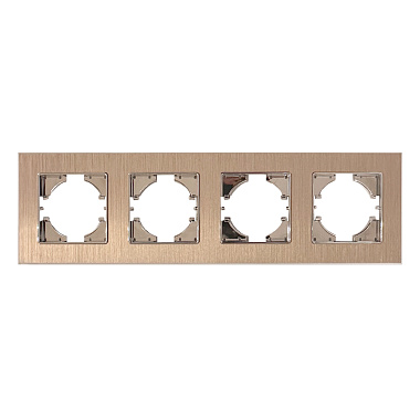 Рамка 5-постовая Gusi Electric Ugra аллюминий, цвет пудровый