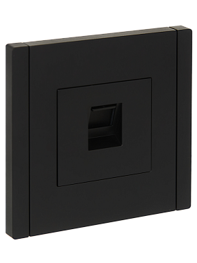 Розетка 1 СП комп. RJ45 кат.6 IEK FP131 Forte&Piano черный