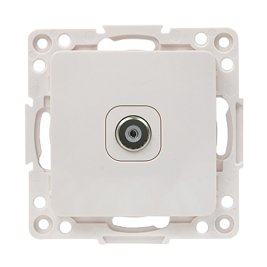 Розетка 1 СП TV механизм EKF Стокгольм белый