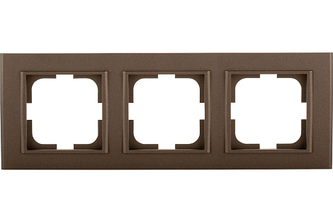 Рамка 3-постовая Ovivo Mina мокко