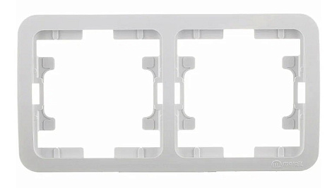 Рамка 2-постовая Makel Mimoza белый