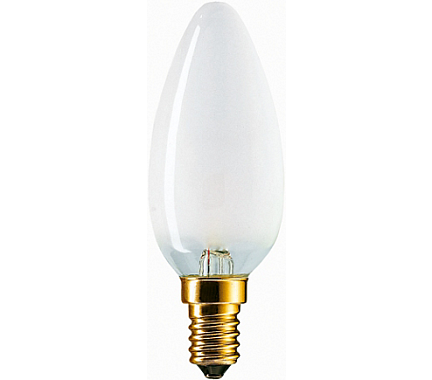 Лампа накаливания Е14 60Вт 230В свеча матовая B35 FR Philips