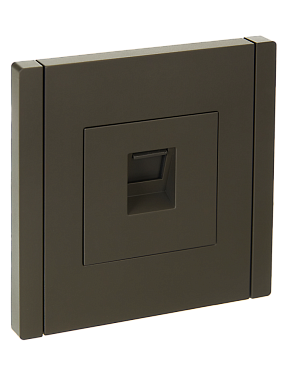 Розетка 1 СП комп. RJ45 кат.6 IEK FP331 Forte&Piano серый