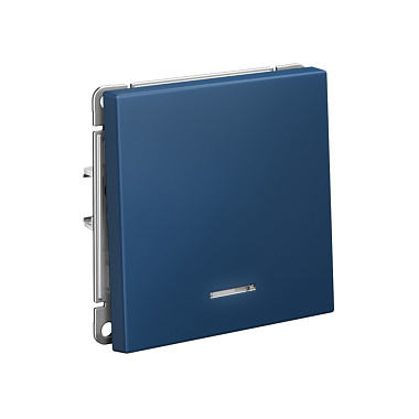 Выключатель 1 СП 10АХ с подсв. сх.1а механизм безвинт. зажим SE ArtGallery аквамарин