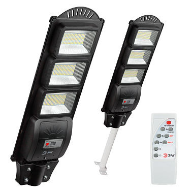 Светильник консольный на солн. бат. ЭРА SMD с кроншт 60W с датч. движ. ПДУ 1000lm 5000К IP65 Б0046802