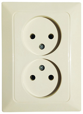 Розетка 2 СП 16А Ne-ad Aras крем
