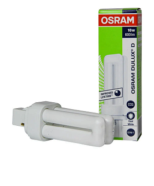 Лампа люм. G24d-1 10Вт 4000К компактная Dulux D Osram