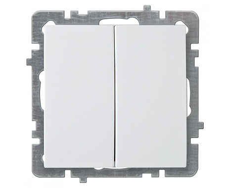 Выключатель 2 СП 10А механизм Nilson Touran/Alegra/Thor белый