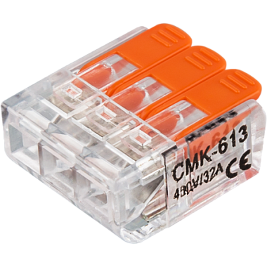 Зажим безвинтовой 3х(0,2-2,5) с рычагами 613 СМК (5шт/упак) Navigator 61 686