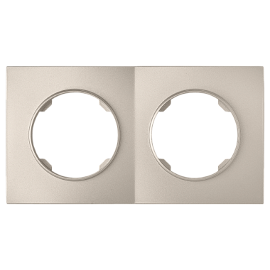 Рамка 2-постовая квадратная Bylectrica Прованс шампань