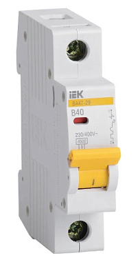 Автоматический выключатель 1P  40A (B) 4,5кА ВА 47-29 IEK