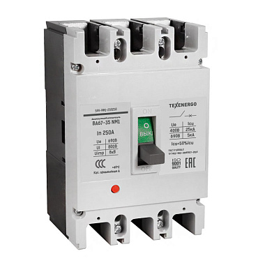 Выключатель автоматический 3Р 250А 25кА ВА67-35