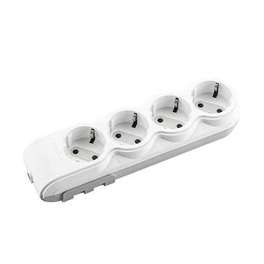 Корпус удлинителя 4 гнезда с/з Ovivo