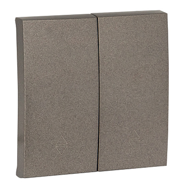 Лицевая панель выключателя 2-кл. проходного EKF Валенсия кашемир