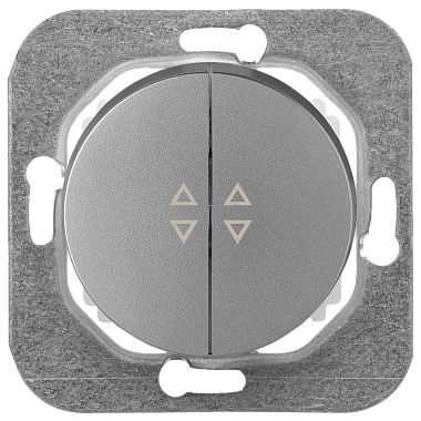 Выключатель 2 СП 10А проходной механизм Bylectrica Прованс серебро