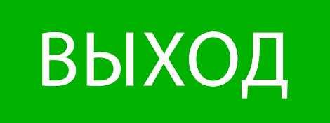 Пиктограмма "Выход" 320х120мм (для "exit", "safeway-40") EKF