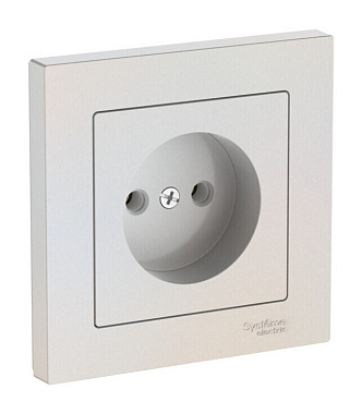 Розетка 1 СП 16А безвинт. зажим SE AtlasDesign жемчуг