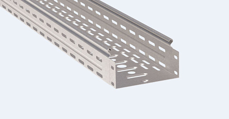 Лоток перфорированный 100х200х3000-0,8мм EKF