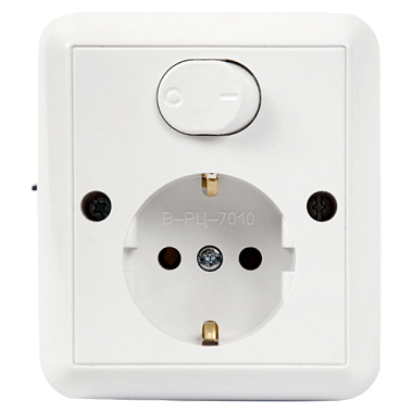 Блок комб. СП (1кл + 1роз с з/к) Bylectrica Паритет белый