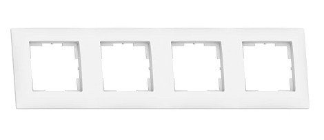 Рамка 4-постовая Кунцево-Электро Мария белый