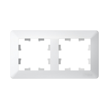 Рамка 2-постовая SE AtlasDesign Air лотос/дымчатый белый