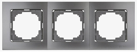 Рамка 3-постовая Nilson Touran Metallic антрацит