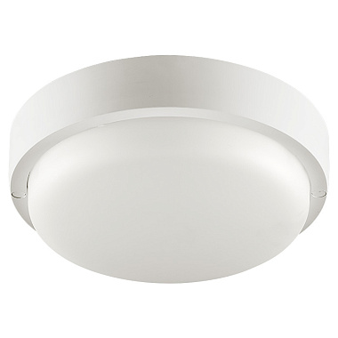 Светильник светодиодный ЖКХ  8Вт 6500К IP65 круг с оптико-акустическим датчиком WOLTA