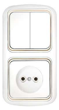 Блок комб. СП (2кл + 1роз) Bylectrica Гармония Люкс