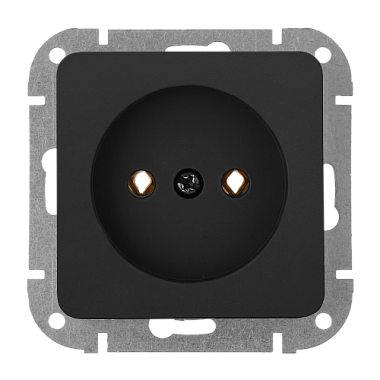Розетка 1 СП 16А механизм Bylectrica Astrum карбон