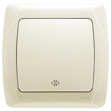 Выключатель 1 СП 10А перекрестный Viko Carmen крем