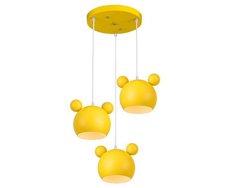 Светильник подвесной PANDA Тип ламп 3*60W E27 материал: металл 500*500*1000 желтый
