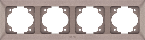 Рамка 4-постовая гориз. Ne-ad Aras мокко