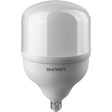Лампа светодиодная Е27  90Вт 6500К 176-264В цилиндр холод. белый свет переходник Е40 ОНЛАЙТ 82 909