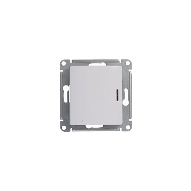 Переключатель 1 СП 10АХ с подсв. сх.6а механизм SE Glossa белый