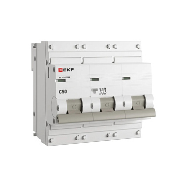 Автоматический выключатель 3P  50А (C) 10kA ВА 47-100М без тепл. расцепит EKF PROxima
