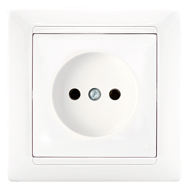 Розетка 1 СП 16А Bylectrica Стиль белый