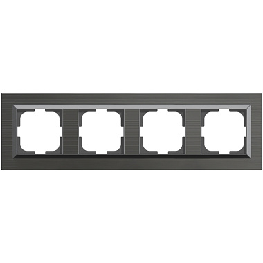 Рамка 4-постовая Ovivo Quantum серый магнит