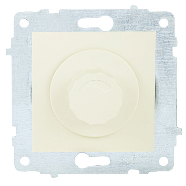 Светорегулятор 1 СП 800Вт поворотный (диммер) механизм Ovivo крем