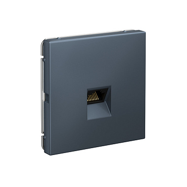 Розетка 1 СП комп. RJ45 кат.6а механизм SE ArtGallery грифель