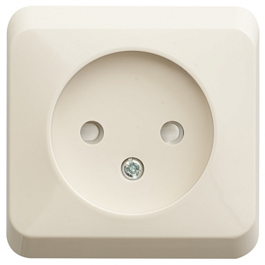 Розетка 1 ОП 16А с з/шт SE Этюд кремовый