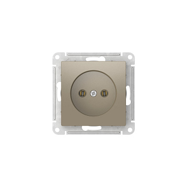 Розетка 1 СП 16А механизм безвинт. зажим SE AtlasDesign шампань